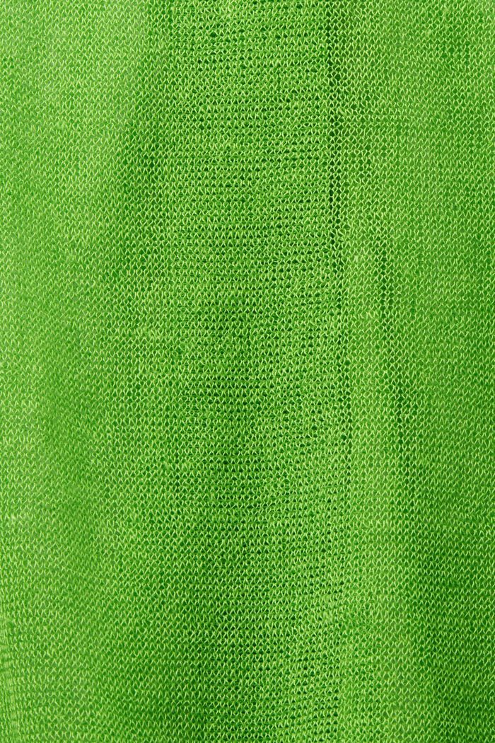 Gennemsigtig cardigan i strik, CITRUS GREEN, detail image number 5