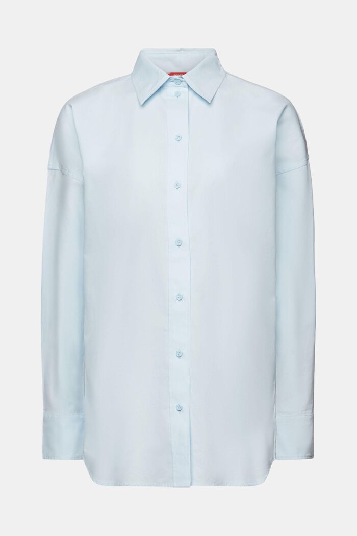 Oversized skjortebluse, PASTEL BLUE, detail image number 6