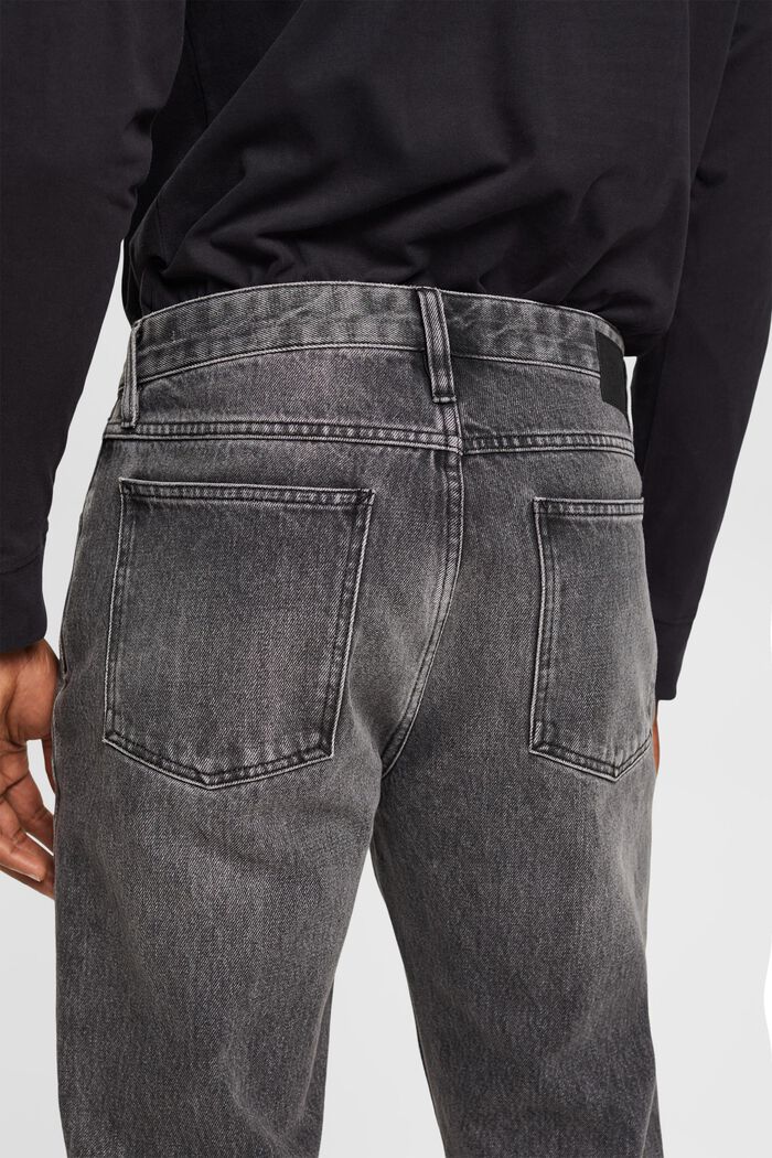 Jeans med lige ben, GREY MEDIUM WASHED, detail image number 4