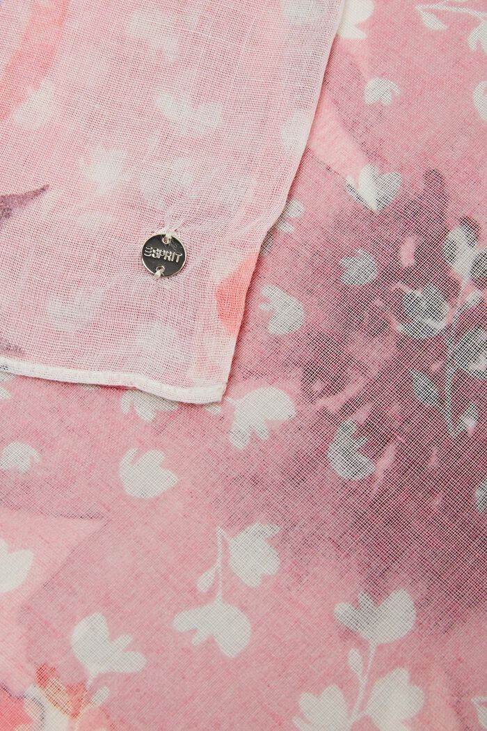 Loop-tørklæde med blomstermønster, PINK, detail image number 1