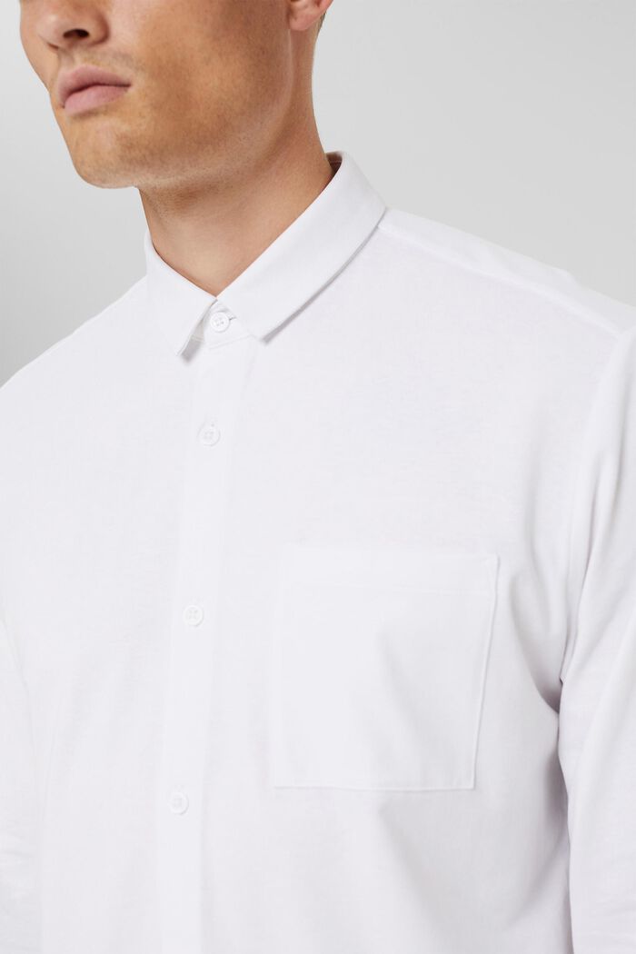 Jerseyskjorte med COOLMAX®, WHITE, detail image number 1