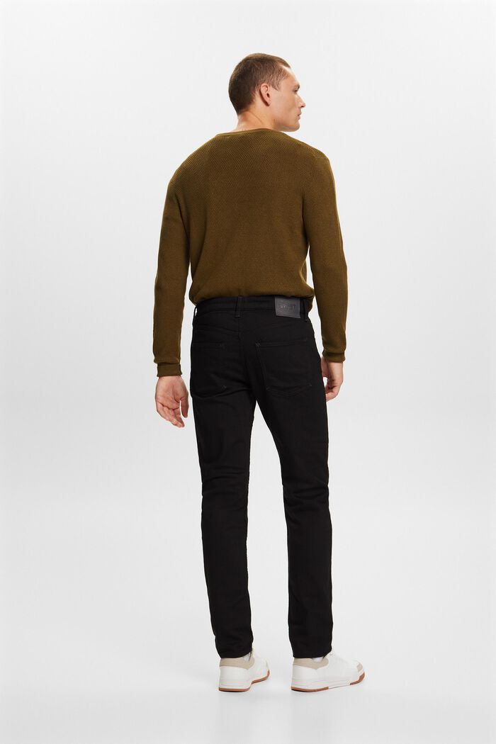 Genanvendt: straight fit-jeans, BLACK RINSE, detail image number 3