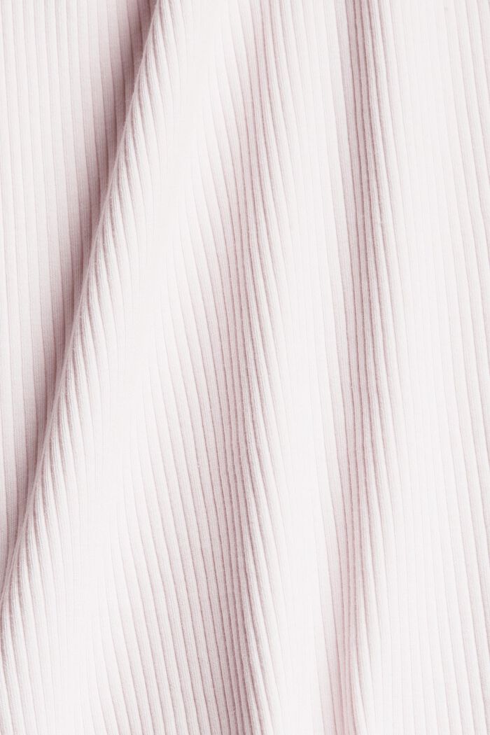 Nattrøje i ribbet jersey, PASTEL PINK, detail image number 4