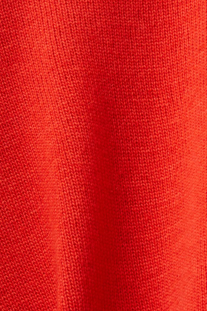Striksweater med rund hals, RED, detail image number 5
