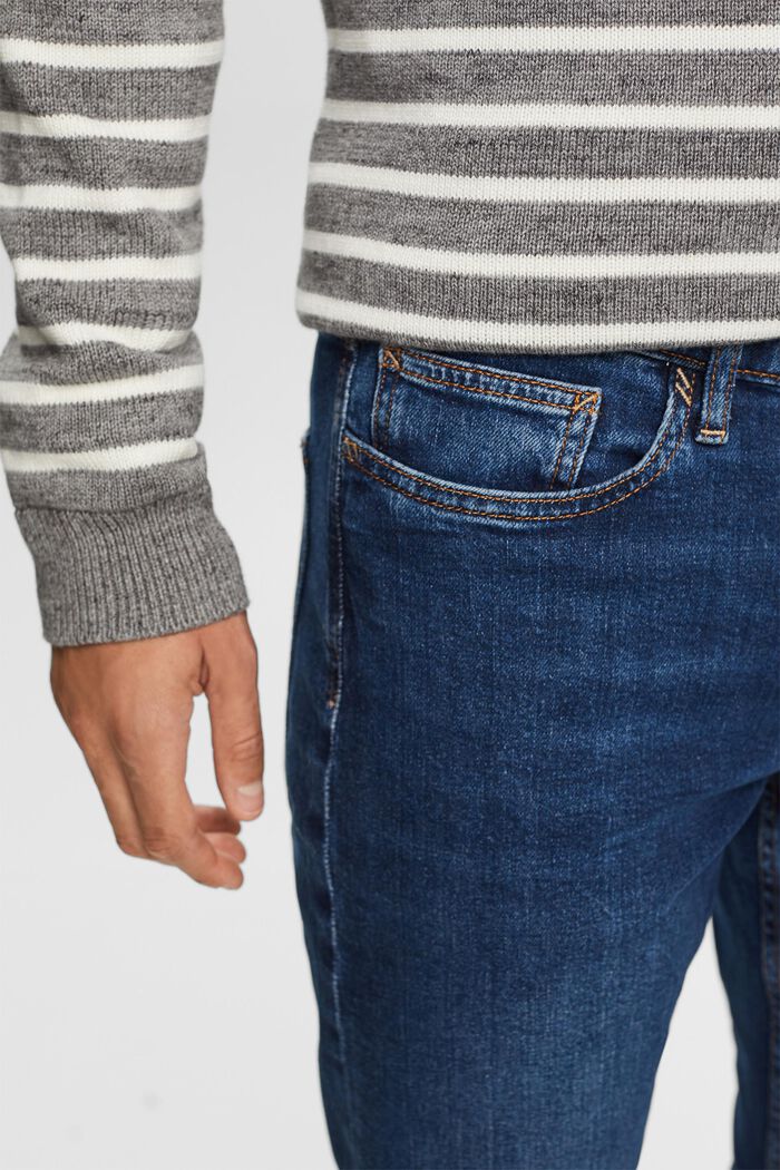 Genanvendt: Slim jeans, BLUE DARK WASHED, detail image number 2
