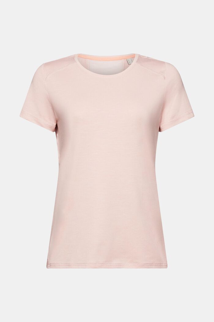 Genanvendt Active-T-shirt med mesh-paneler, PASTEL PINK, detail image number 6