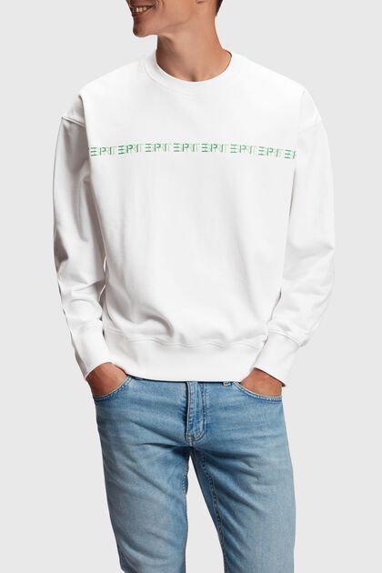 Yagi Archive ribbet sweatshirt med logo