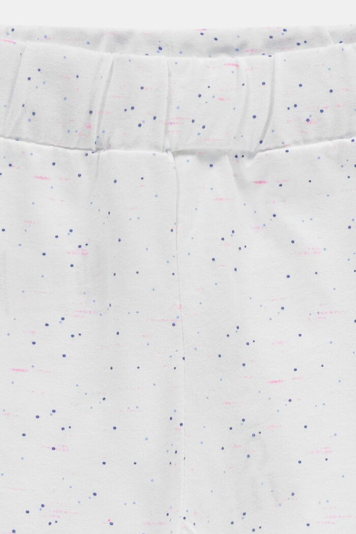 Jersey-shorts af økologisk bomuld, WHITE, detail image number 2