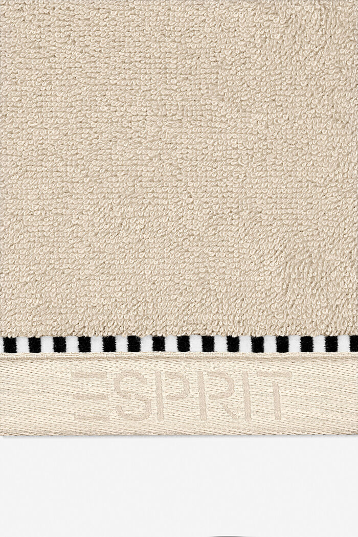 Med TENCEL™: Håndklædeserie af frotté, SAND, detail image number 1