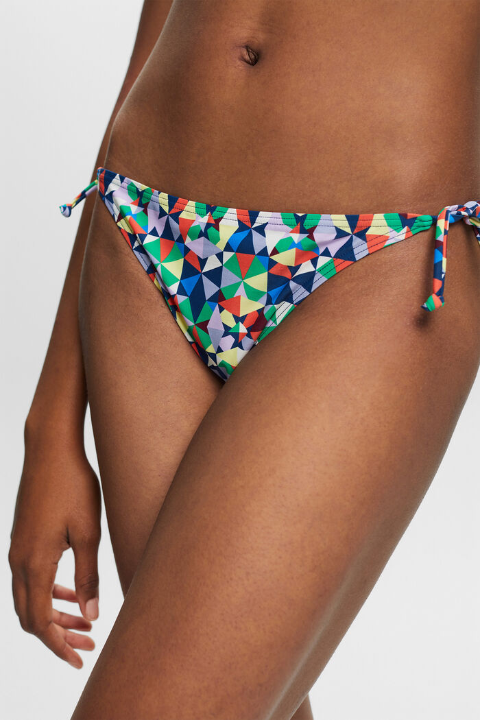 Genanvendt: bikinitrusser med bindebånd i siden, GREEN, detail image number 1