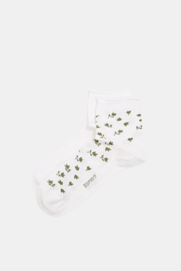 Pakke med 2 par korte sokker i økologisk bomuldsblanding