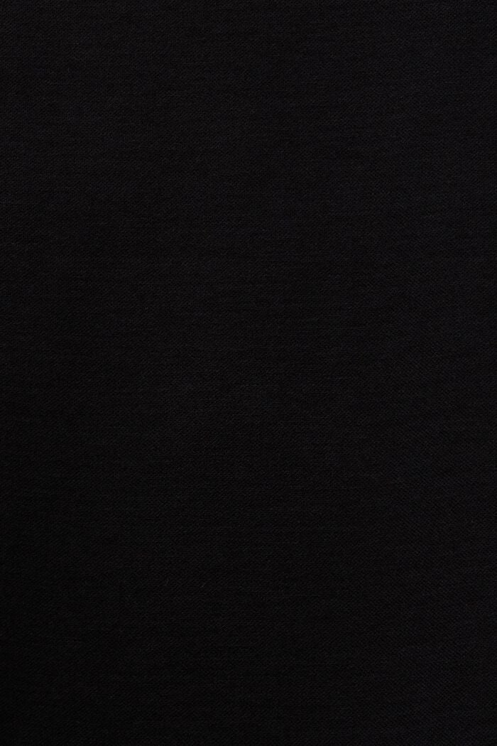 Skjortekjole i puntojersey, BLACK, detail image number 5