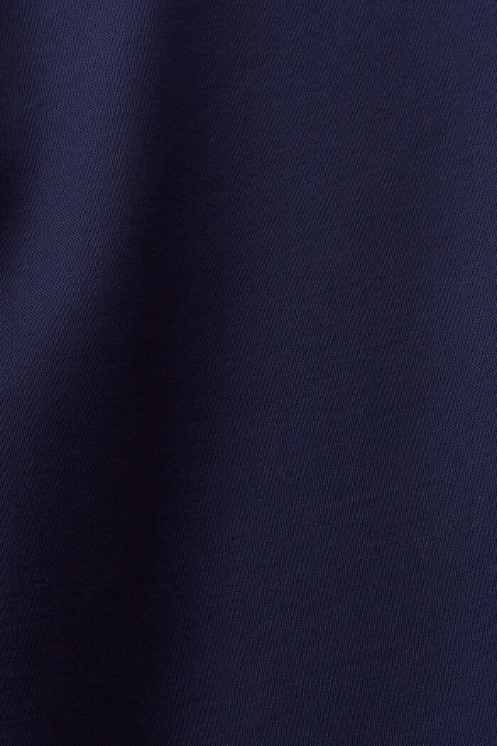 Langærmet satinbluse, DARK BLUE, detail image number 5
