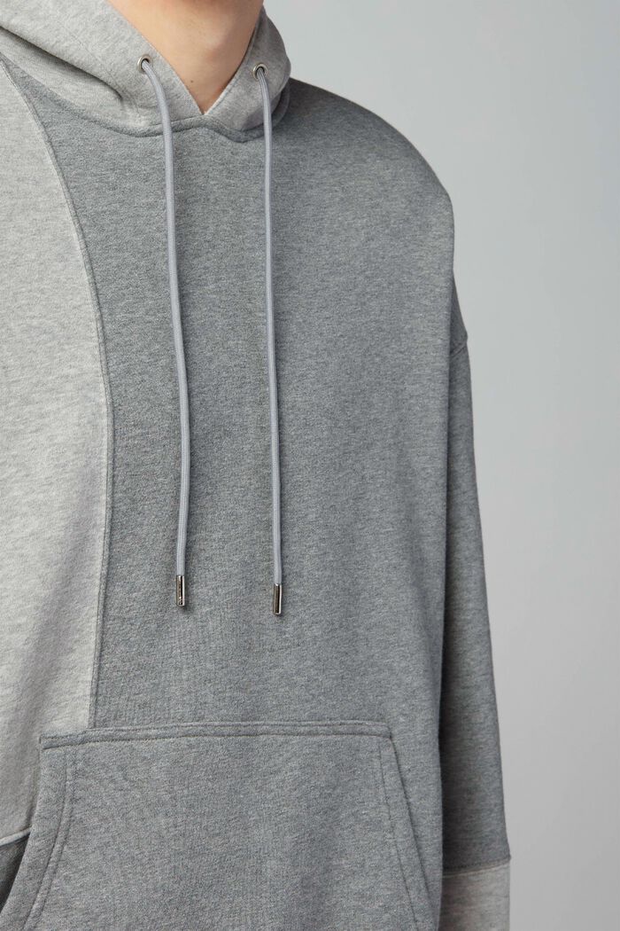 Unisex-sweatshirt i patchworklook, LIGHT GREY, detail image number 4