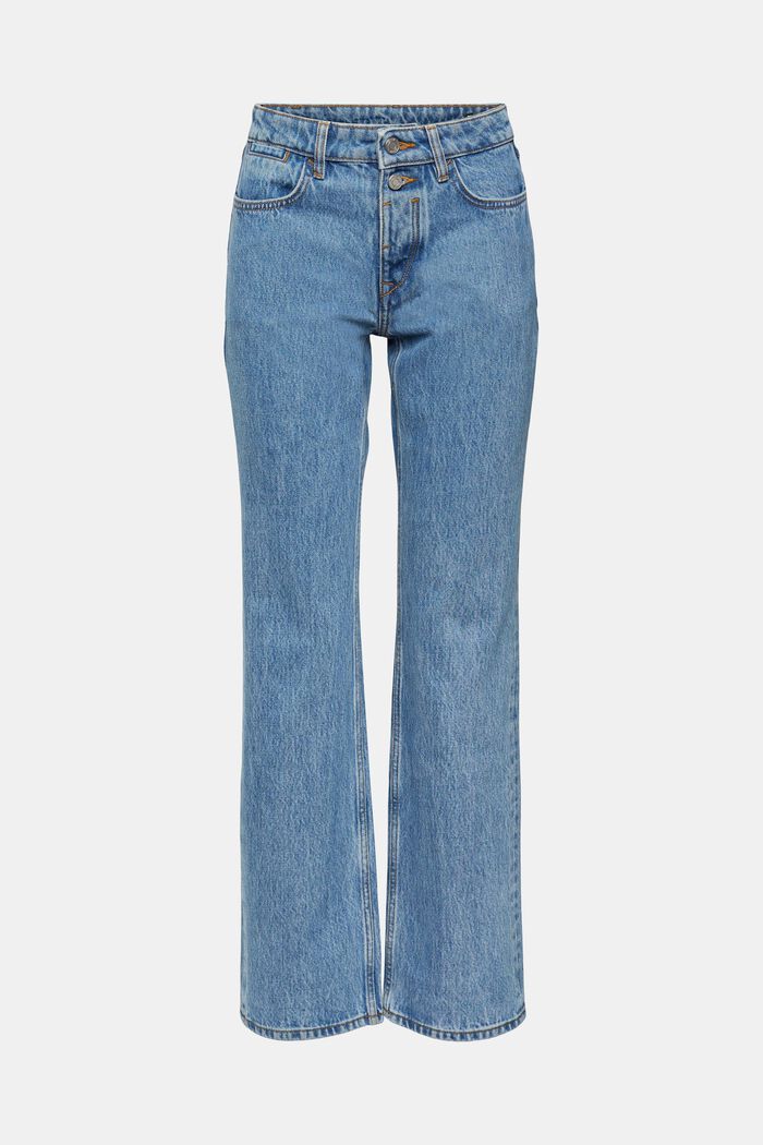 Bootcut-jeans med mellemhøj talje, BLUE LIGHT WASHED, detail image number 2