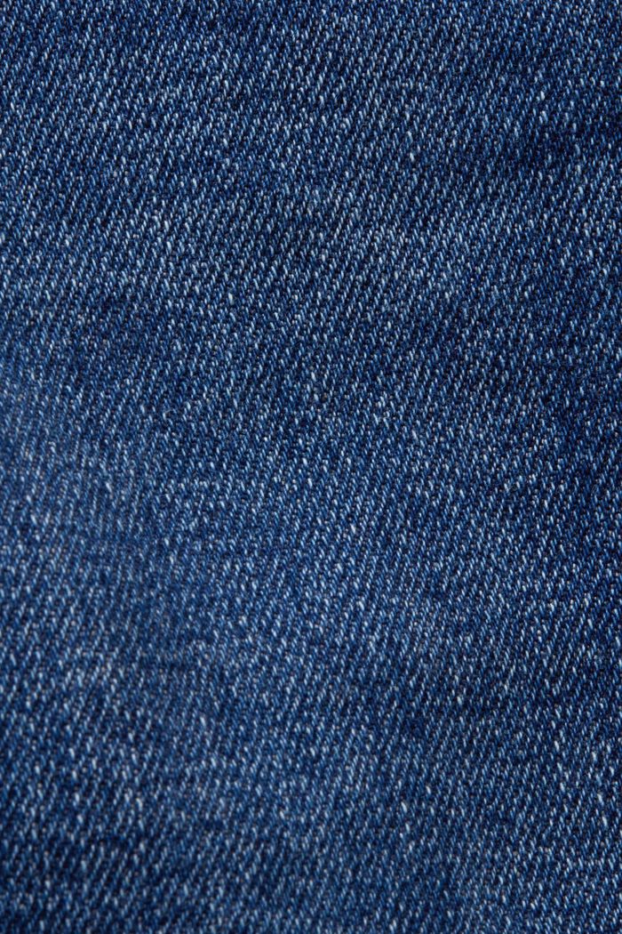 Capri-jeans med mellemhøj talje, BLUE DARK WASHED, detail image number 5