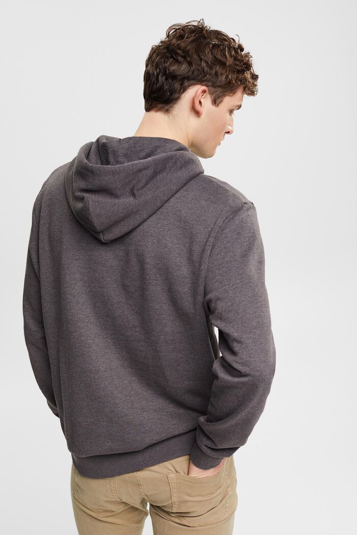 Genanvendte materialer: Sweatshirt med hætte, DARK GREY, detail image number 3