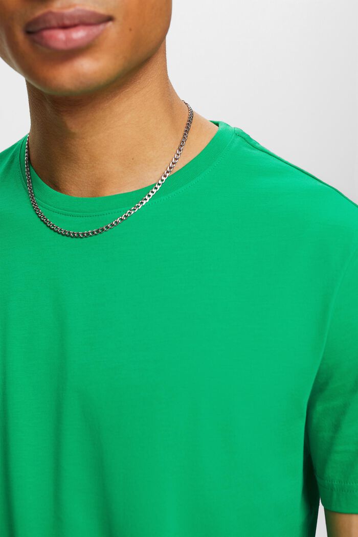 Kortærmet T-shirt med rund hals, GREEN, detail image number 3
