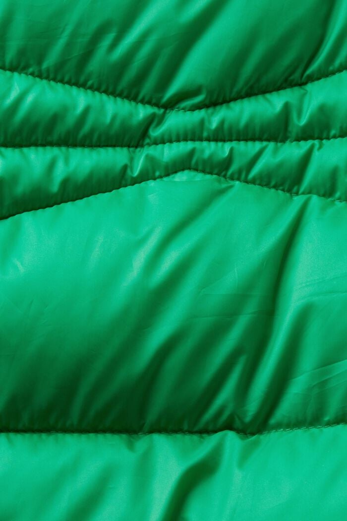 Polstret jakke med hætte, GREEN, detail image number 6