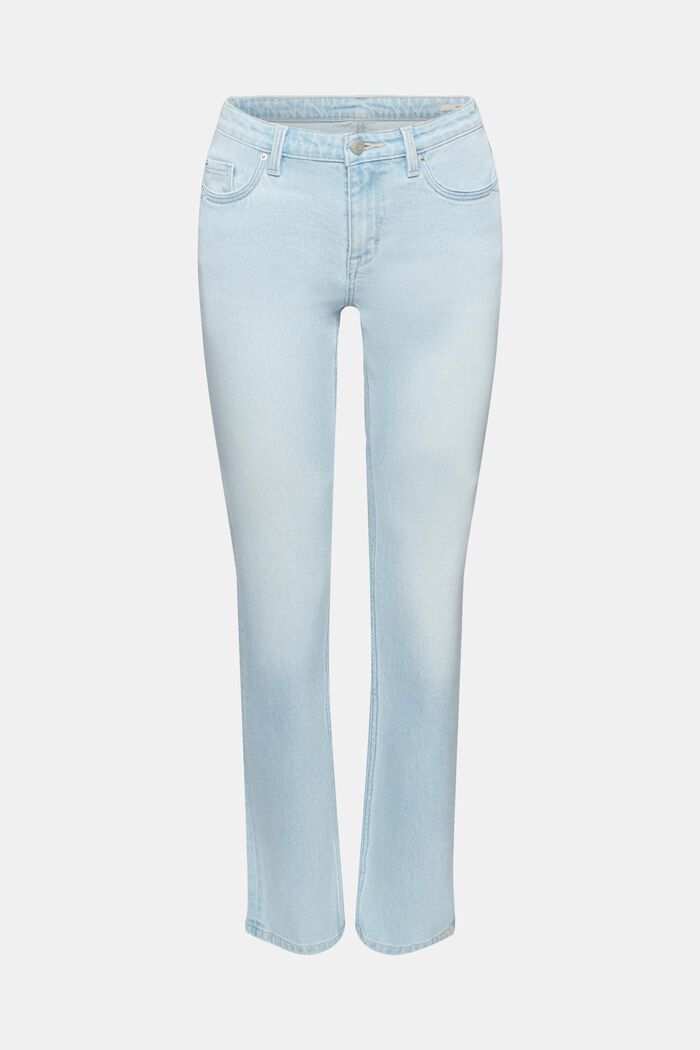 Jeans med lige ben, BLUE BLEACHED, detail image number 6