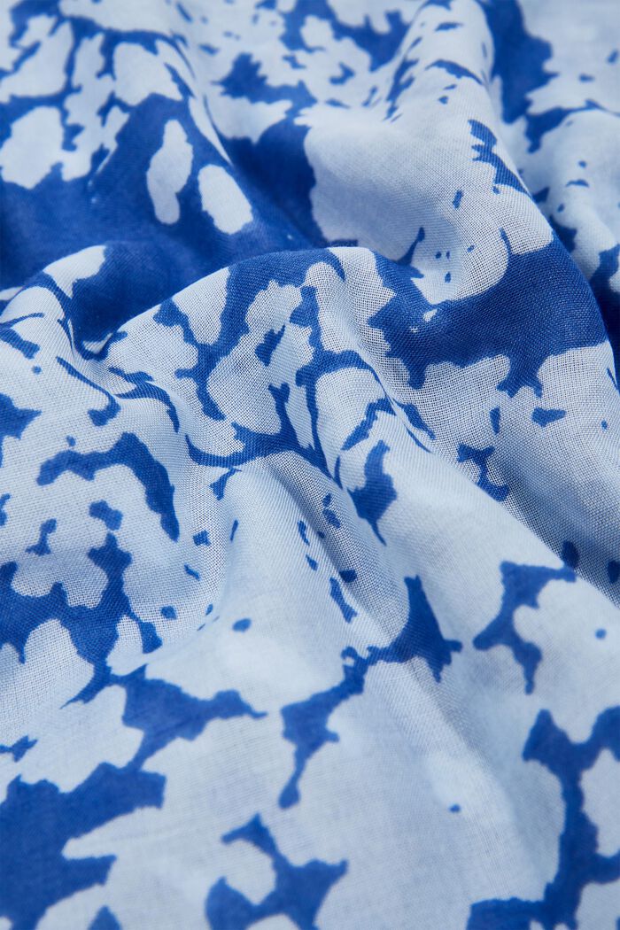 Genanvendte materialer: kunstfærdigt mønstret tørklæde, GREY BLUE, detail image number 2