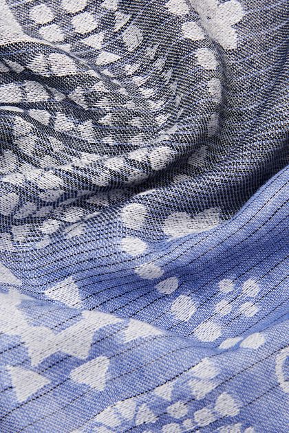 Tørklæde med jacquard-mønster