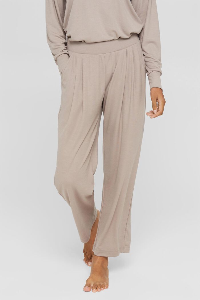 TENCEL™-blanding: stumpede pyjamasbukser