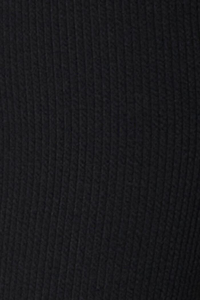 VENTE-leggings i ribstrikket jersey, BLACK INK, detail image number 4