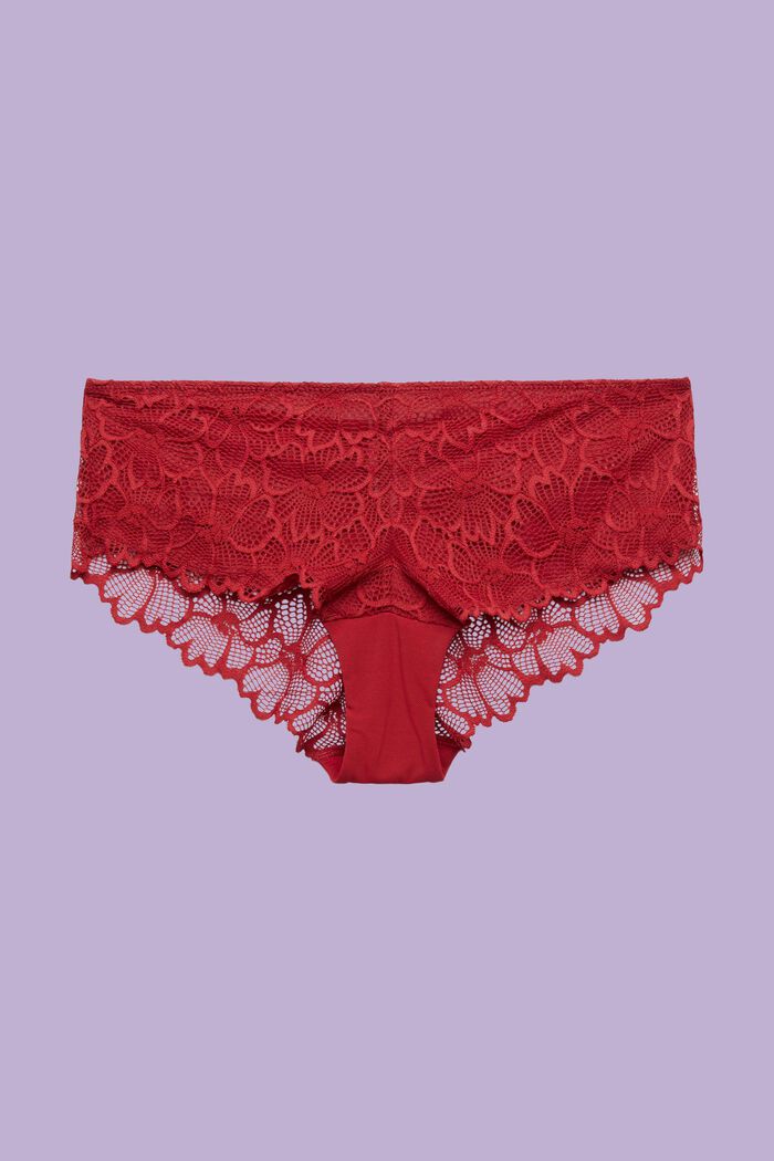 Brazilian shorts med blomsterblonde, RED, detail image number 3