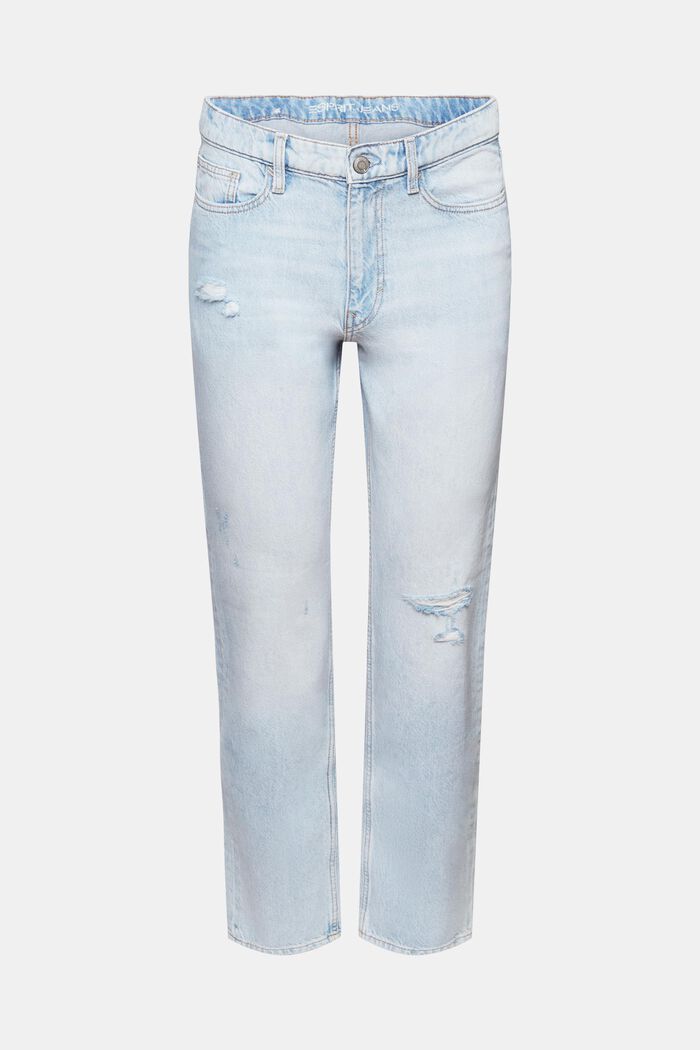 Lige jeans med mellemhøj talje, BLUE LIGHT WASHED, detail image number 7
