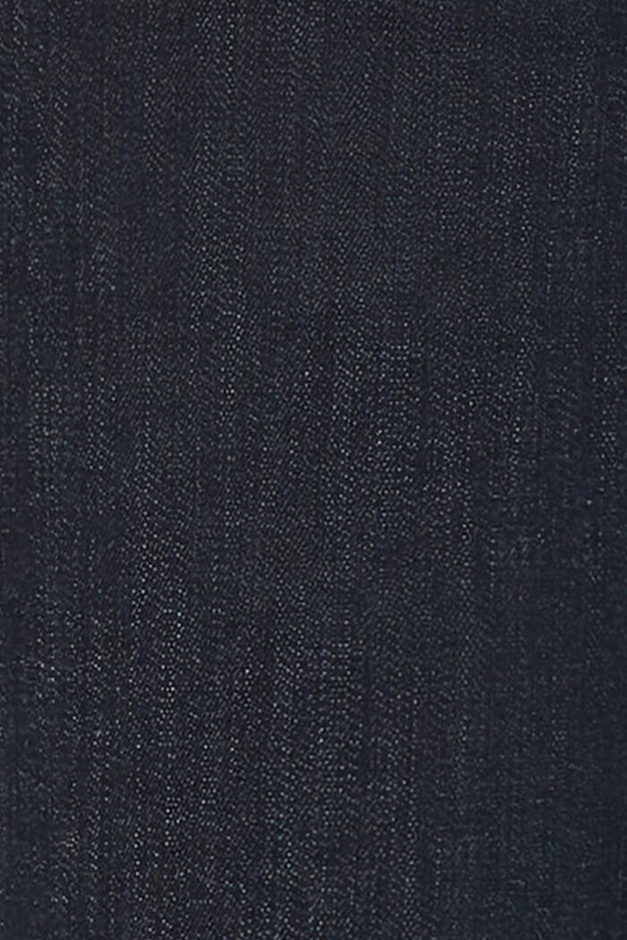 Jeans med cropped ben og høj støttelinning, BLUE DARK WASHED, detail image number 3