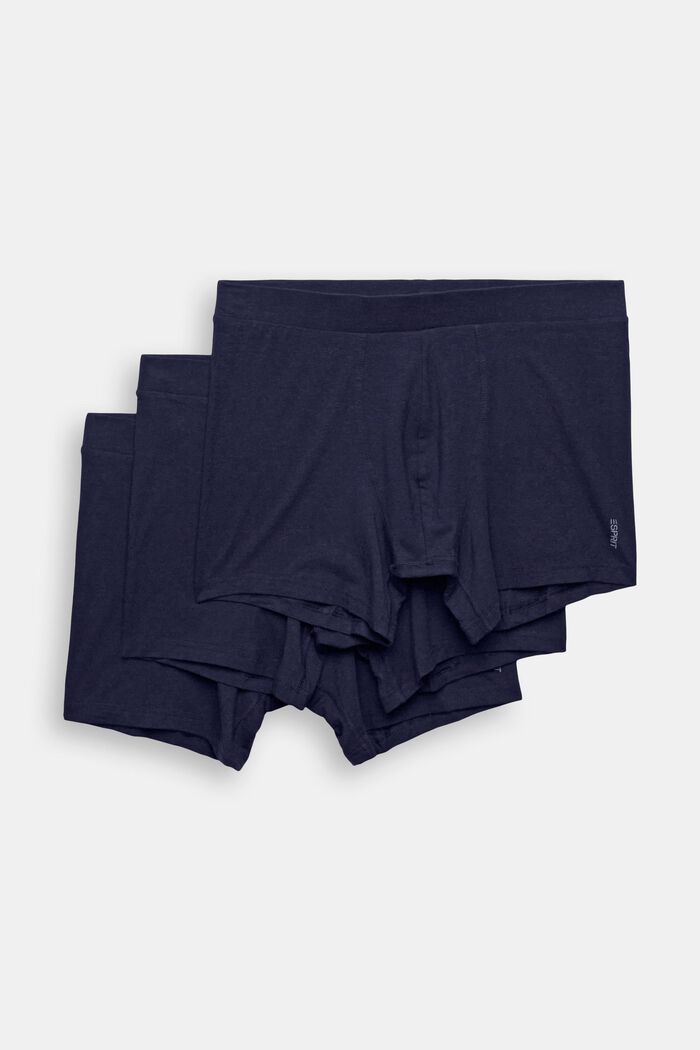 Multipakke med lange shorts i bomuldsmiks med stretch til mænd, NAVY, detail image number 2