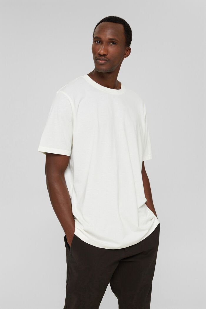 Genanvendte materialer: jersey-T-shirt med THERMOLITE®, OFF WHITE, detail image number 0