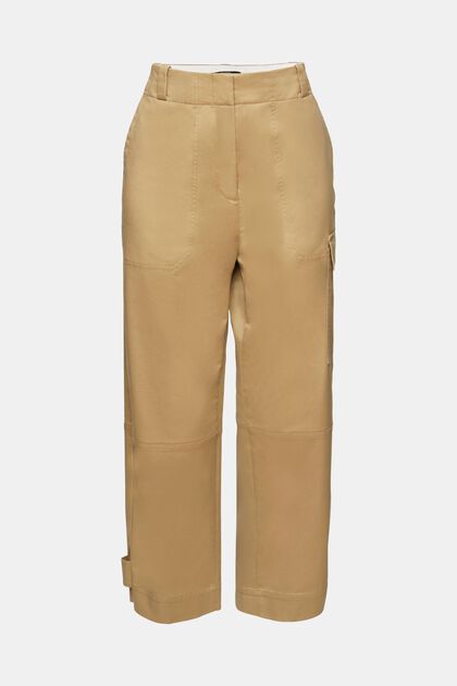 Cropped bukser i cargo-stil