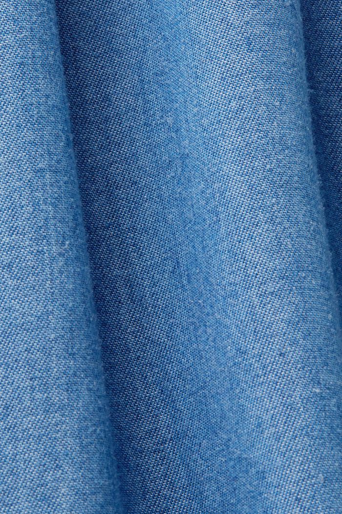 Ærmeløs bluse i denim-look, TENCEL™, BLUE MEDIUM WASHED, detail image number 5