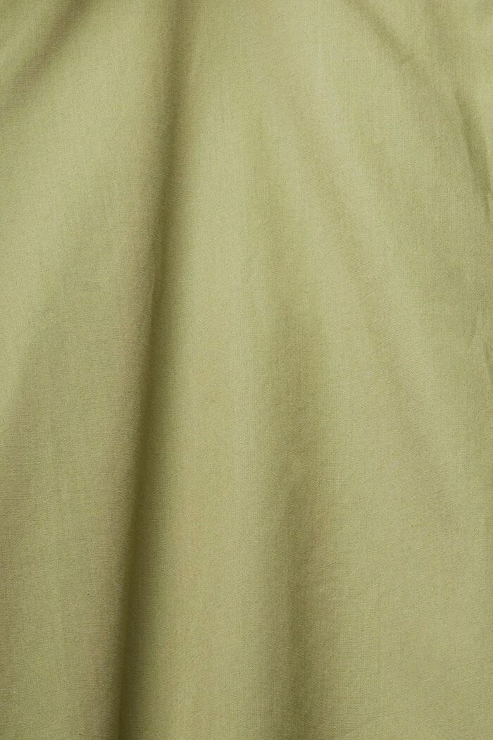 Kjole i A-facon og økologisk bomuld, LIGHT KHAKI, detail image number 5