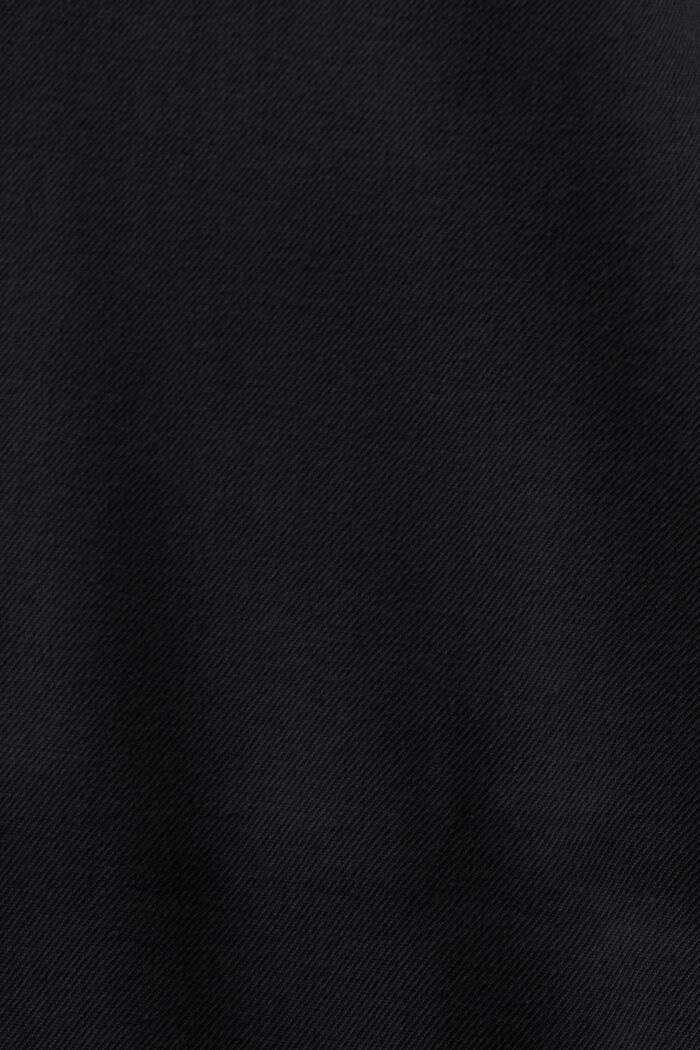 Oversized midi-skjortekjole, BLACK, detail image number 4