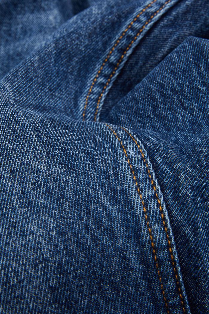 Lige jeans med mellemhøj talje, BLUE DARK WASHED, detail image number 6