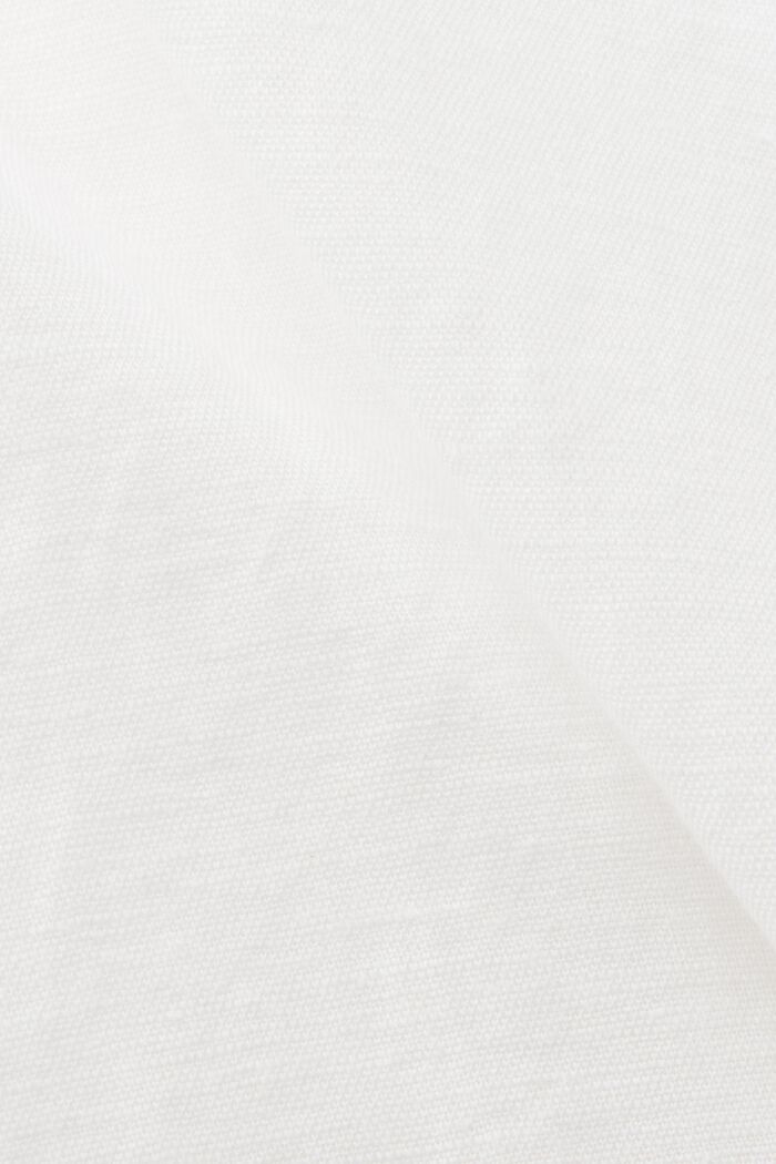 Bluse med nøglehulsdetalje, OFF WHITE, detail image number 6