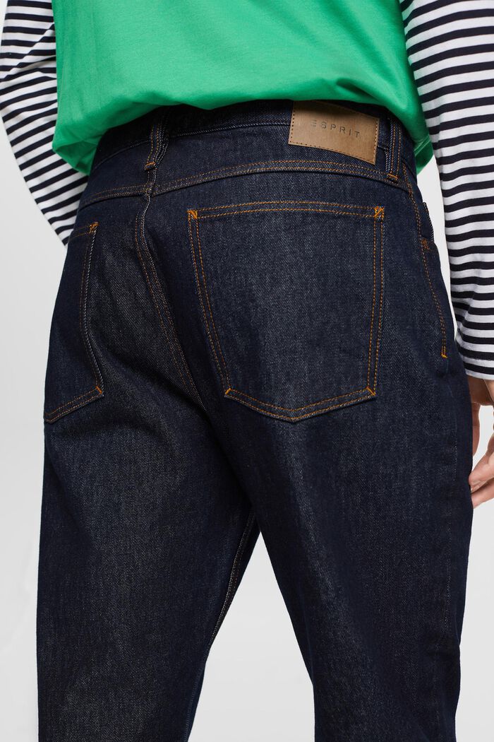 Jeans med lige ben, i bæredygtig bomuld, BLUE RINSE, detail image number 4