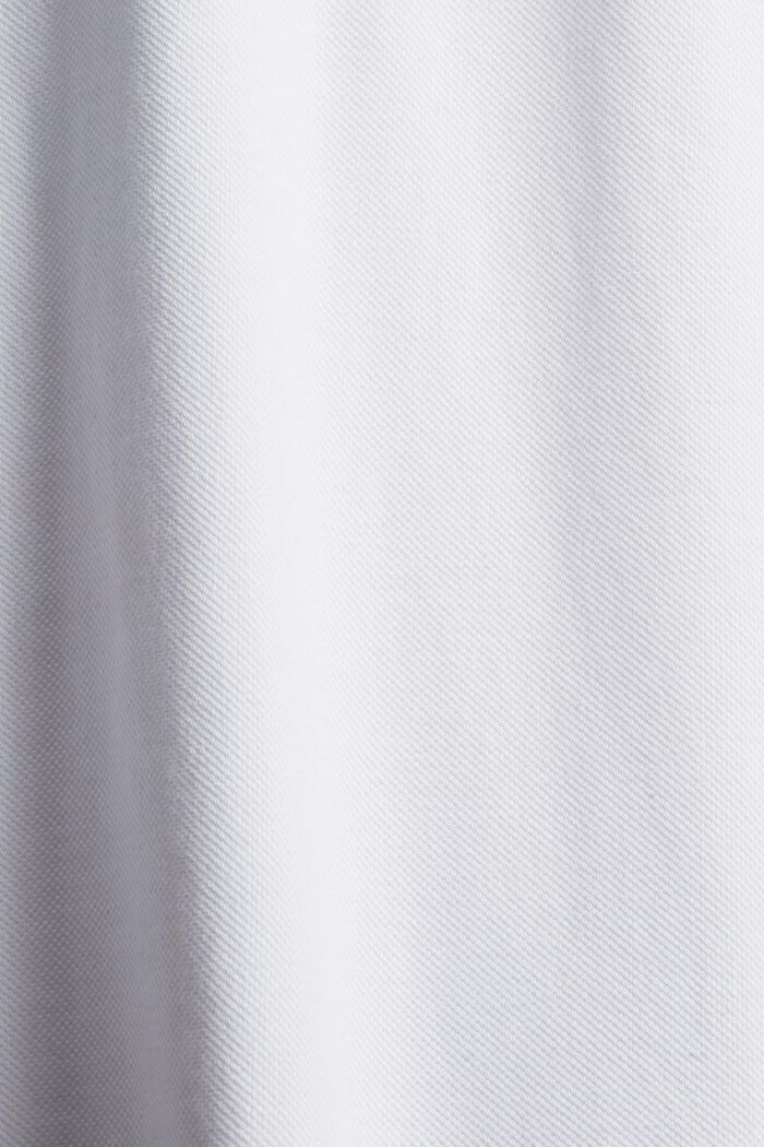 Langærmet pique-poloskjorte, økologisk bomuld, WHITE, detail image number 4