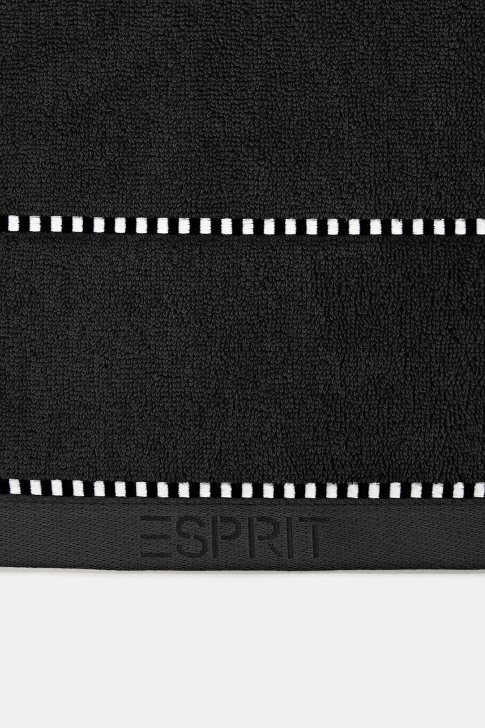 Med TENCEL™: Håndklædeserie af frotté, BLACK, detail image number 1