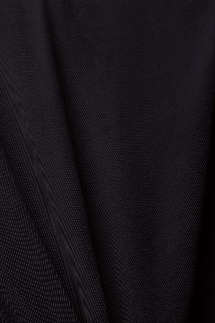 Fint struktureret bluse, BLACK, detail image number 5