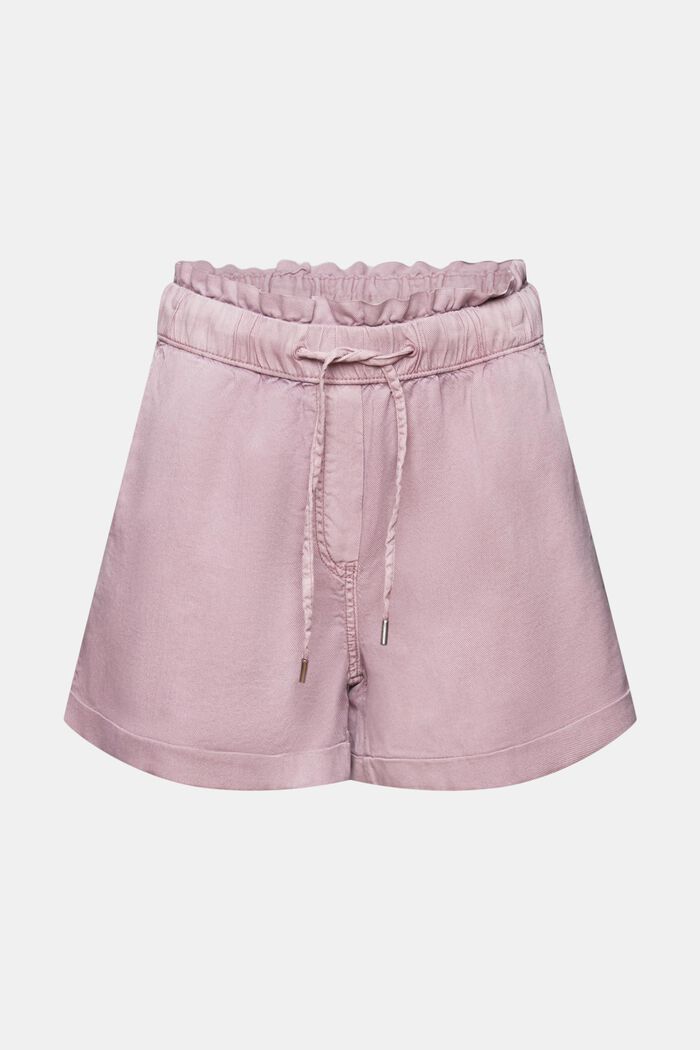 Pull on-shorts i twill, MAUVE, detail image number 7