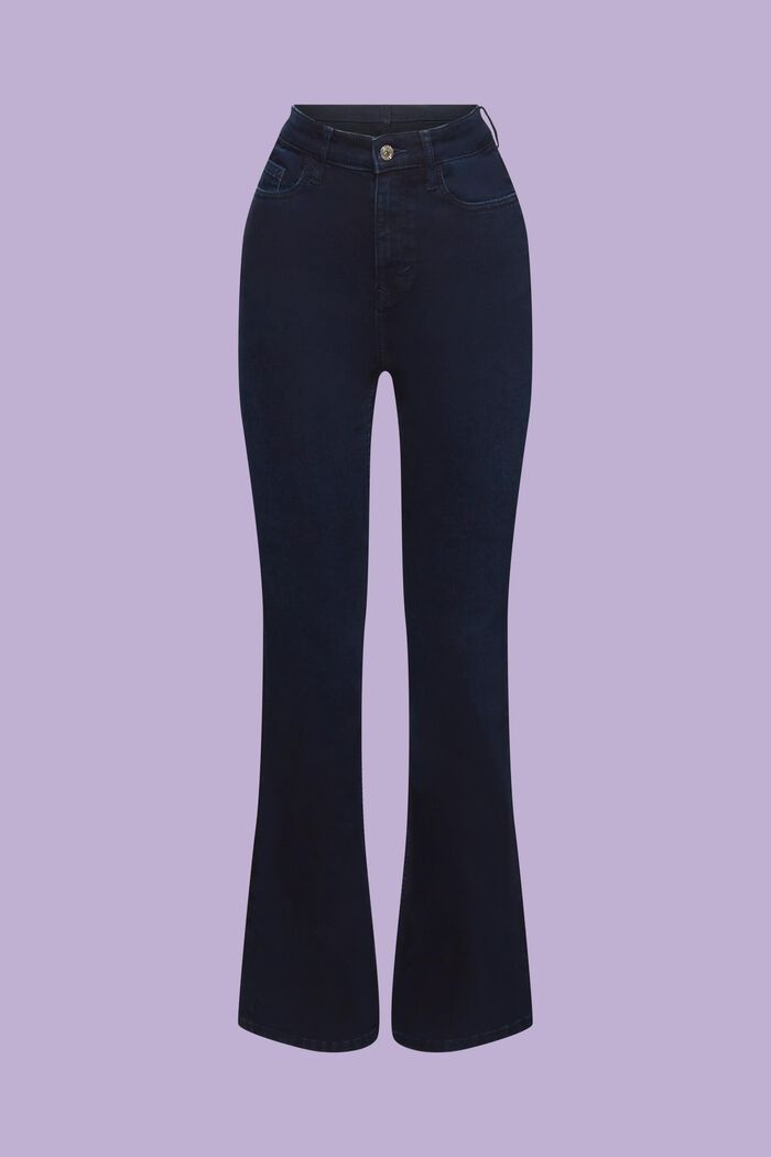 Racer bootcut jeans med ultrahøj talje, BLUE BLACK, detail image number 6