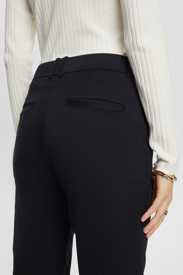Slim fit-bukser med høj talje, BLACK, detail image number 2