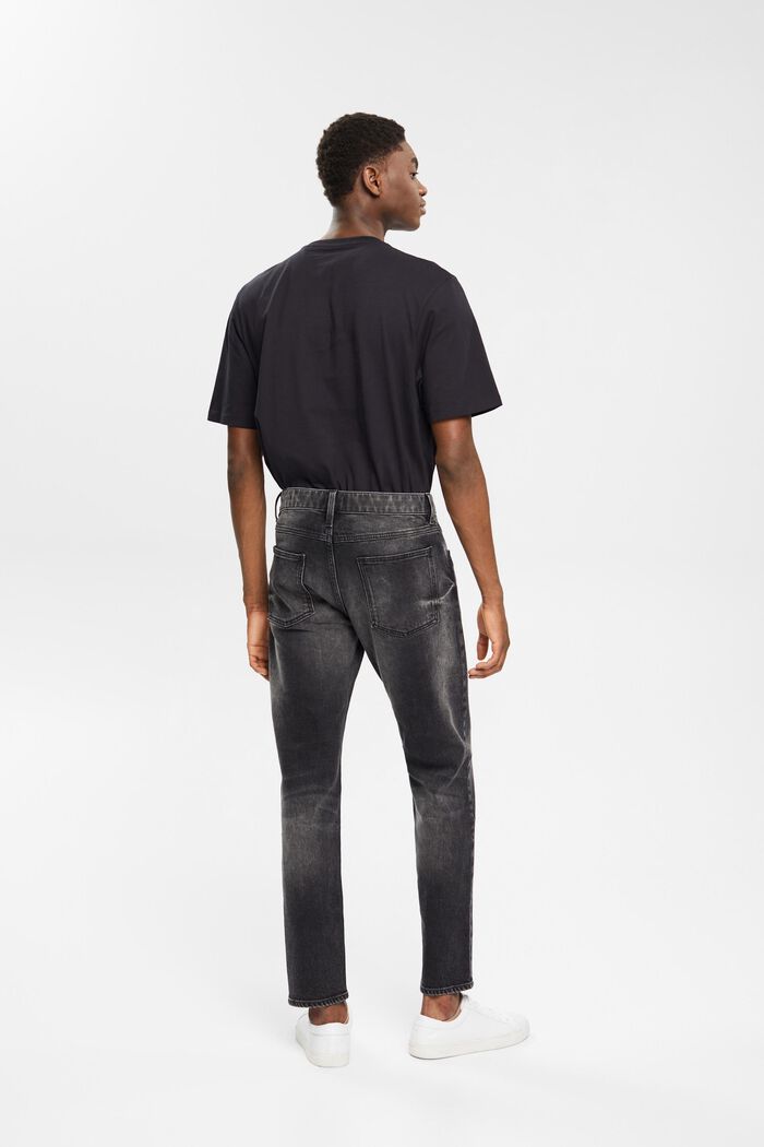 Washed out-jeans med stretch, BLACK MEDIUM WASHED, detail image number 5