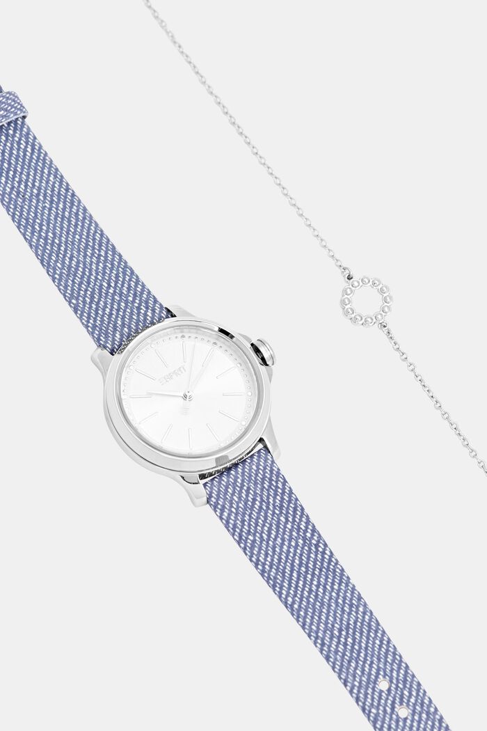 Sæt bestående af ur og armbånd, BLUE, detail image number 3