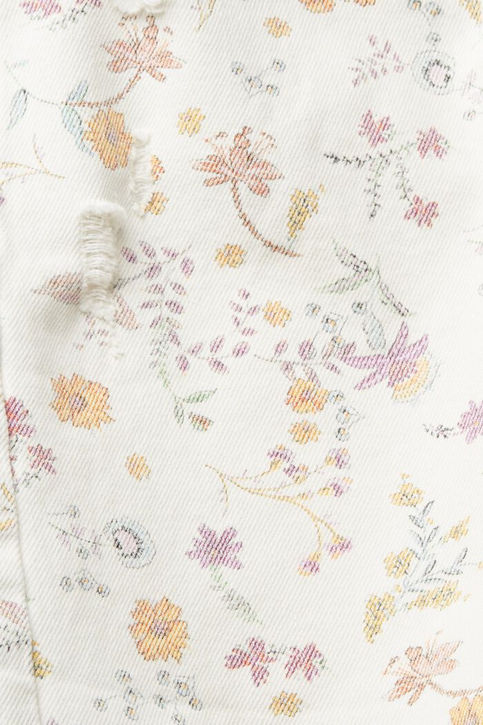 Shorts med blomstermønster, CREAM BEIGE, detail image number 5