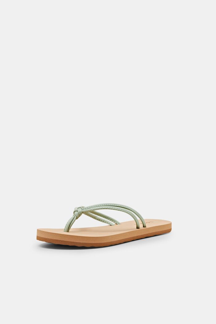 Flip flop-sandaler med knudedetalje, LIGHT AQUA GREEN, detail image number 2